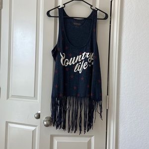 Fringe tank top